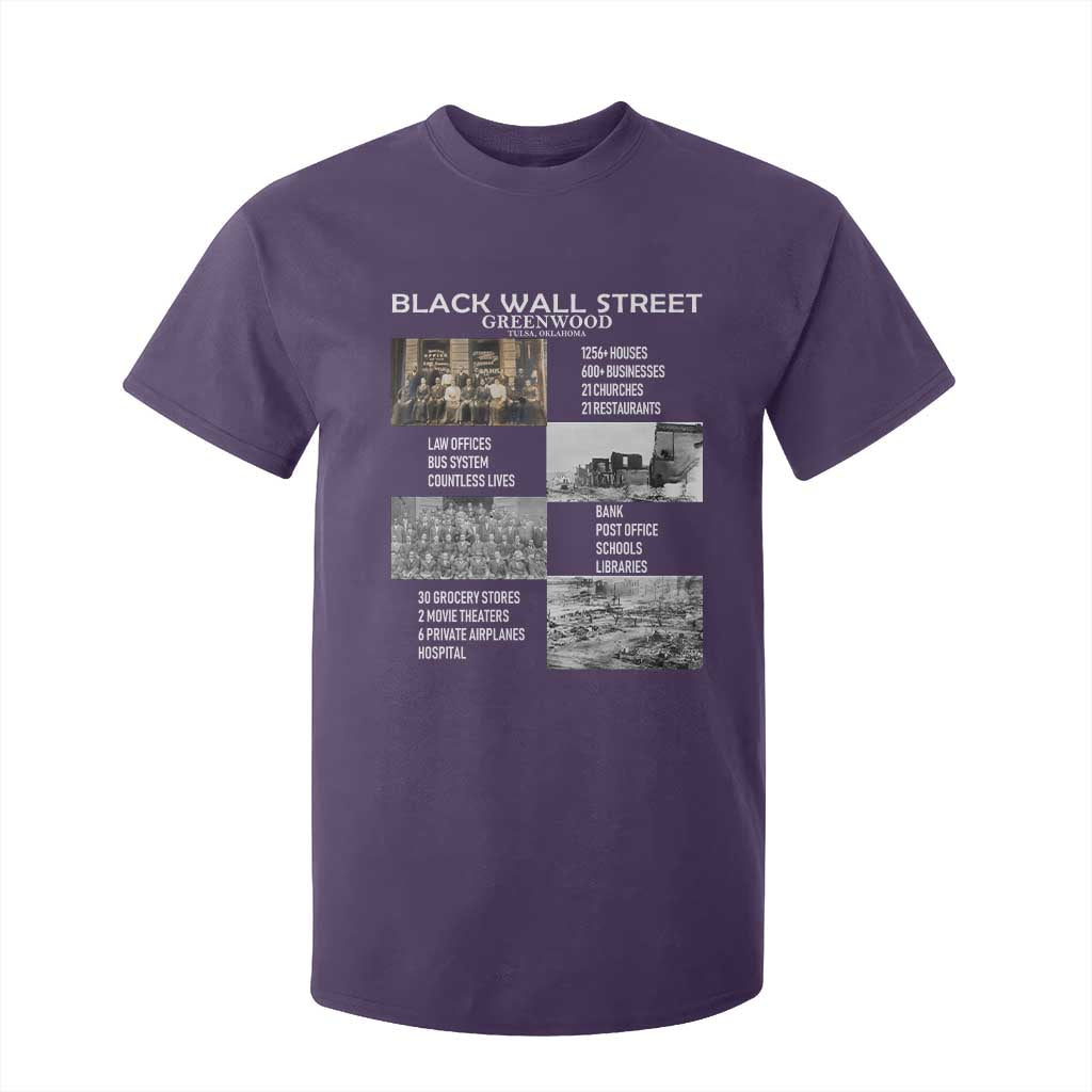 Black Wall Street T Shirt For Kid Greenwood African American Remembrance