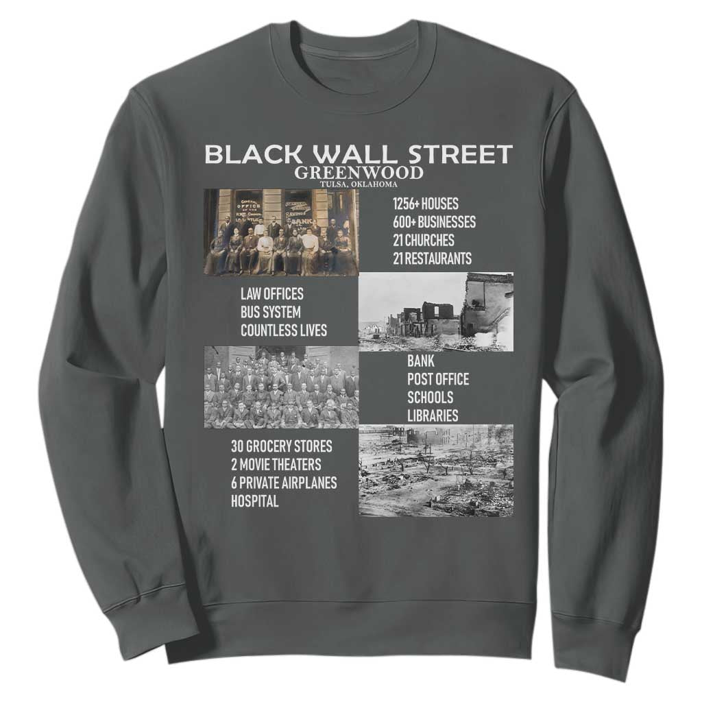 Black Wall Street Sweatshirt Greenwood African American Remembrance