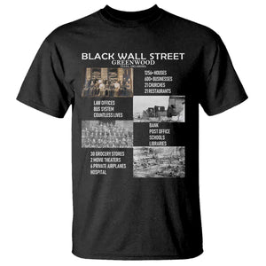 Black Wall Street T Shirt Greenwood African American Remembrance
