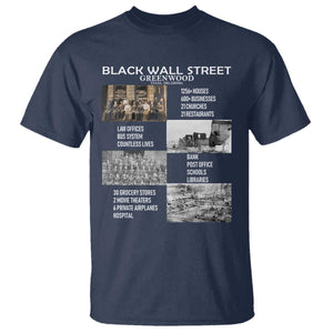 Black Wall Street T Shirt Greenwood African American Remembrance