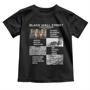 Black Wall Street Toddler T Shirt Greenwood African American Remembrance