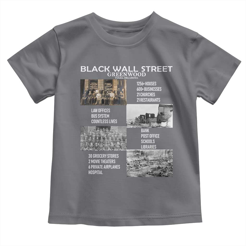 Black Wall Street Toddler T Shirt Greenwood African American Remembrance
