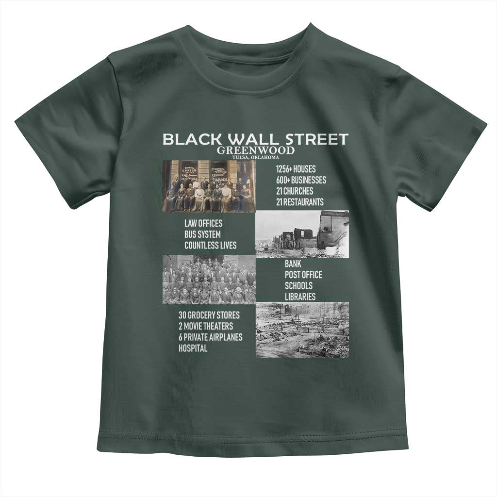 Black Wall Street Toddler T Shirt Greenwood African American Remembrance