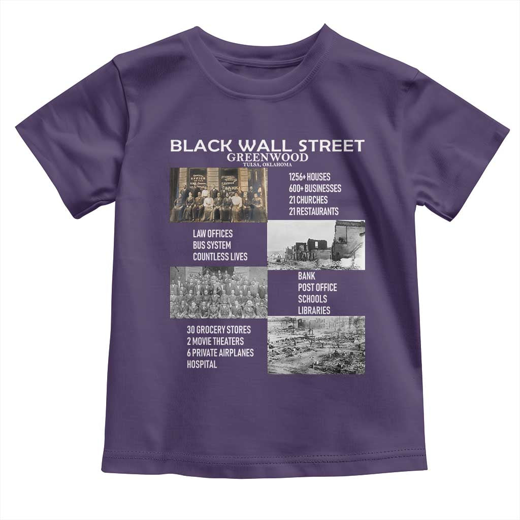 Black Wall Street Toddler T Shirt Greenwood African American Remembrance