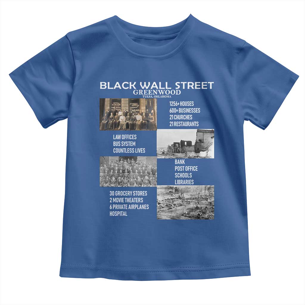 Black Wall Street Toddler T Shirt Greenwood African American Remembrance