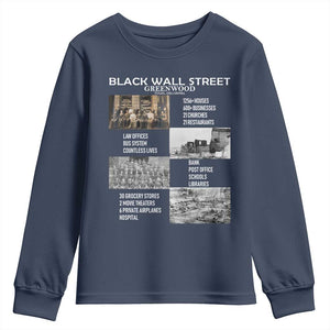 Black Wall Street Youth Sweatshirt Greenwood African American Remembrance