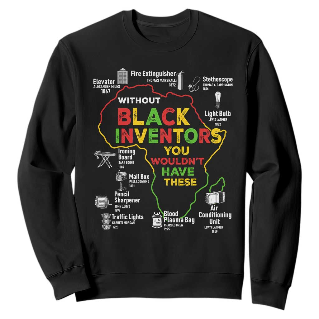 Proud Black Inventors Sweatshirt Black History Month African American Pride
