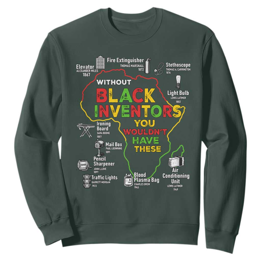 Proud Black Inventors Sweatshirt Black History Month African American Pride