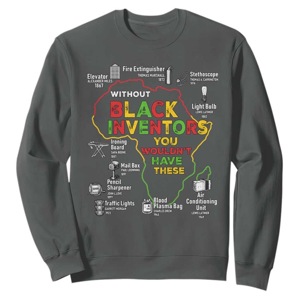 Proud Black Inventors Sweatshirt Black History Month African American Pride