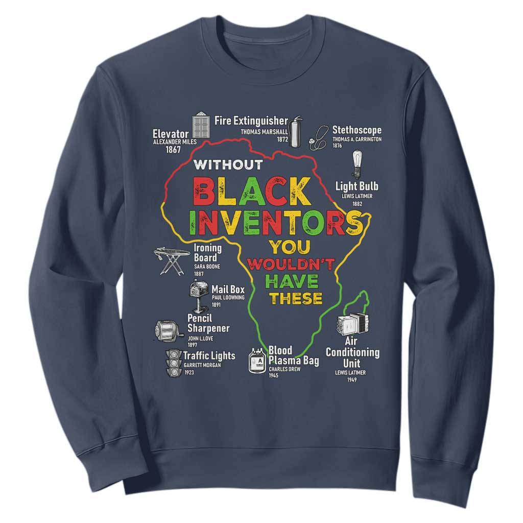 Proud Black Inventors Sweatshirt Black History Month African American Pride
