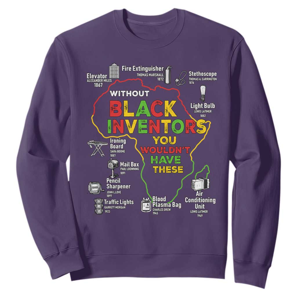 Proud Black Inventors Sweatshirt Black History Month African American Pride