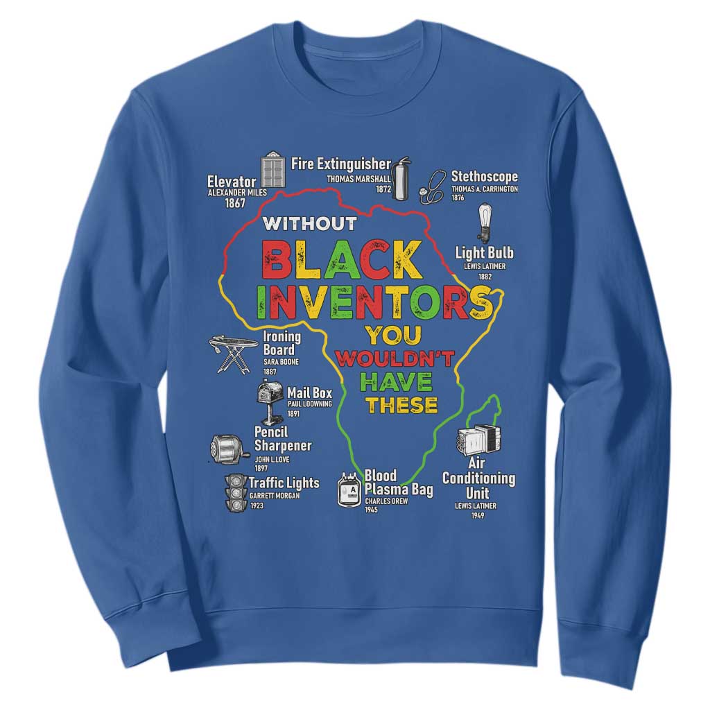 Proud Black Inventors Sweatshirt Black History Month African American Pride