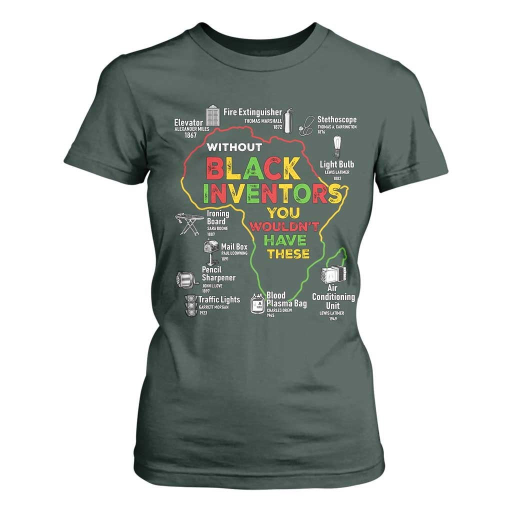 Proud Black Inventors T Shirt For Women Black History Month African American Pride