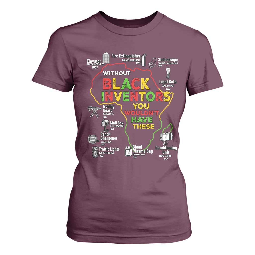 Proud Black Inventors T Shirt For Women Black History Month African American Pride