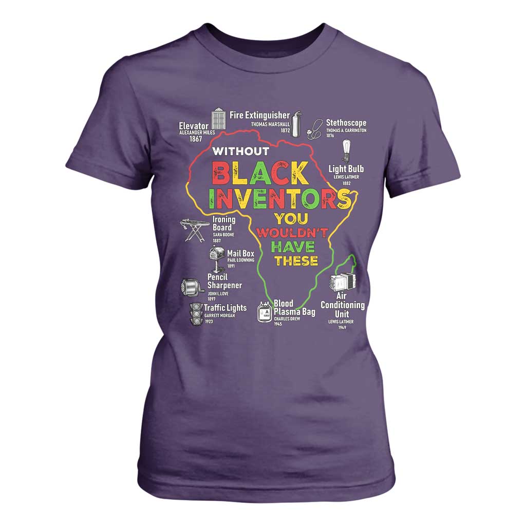 Proud Black Inventors T Shirt For Women Black History Month African American Pride