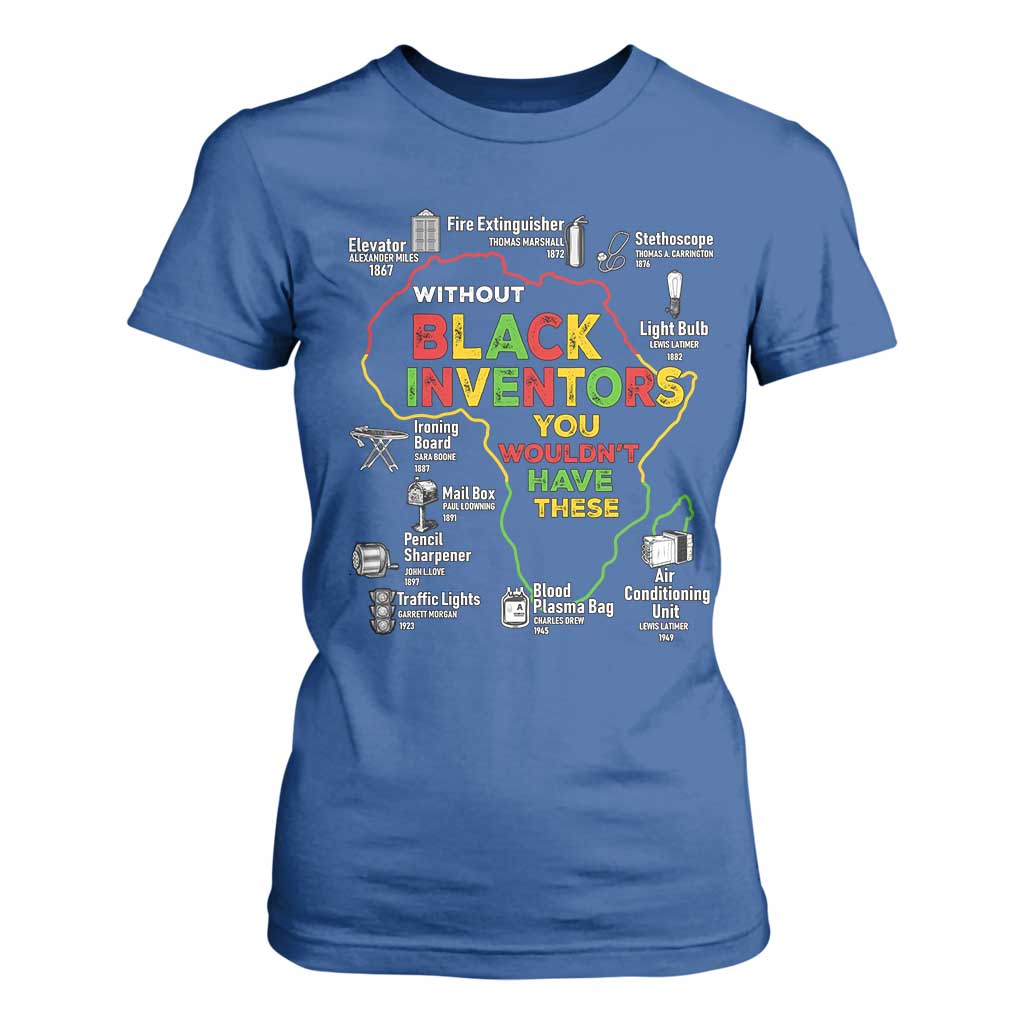 Proud Black Inventors T Shirt For Women Black History Month African American Pride