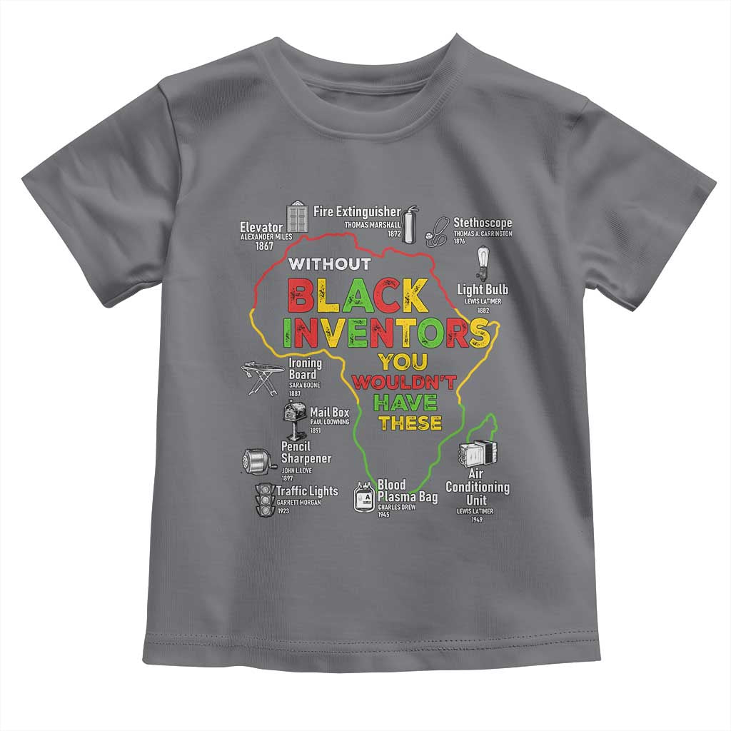 Proud Black Inventors Toddler T Shirt Black History Month African American Pride