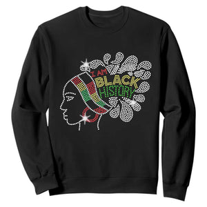 I Am Black History Sweatshirt Black Girl Sparkling