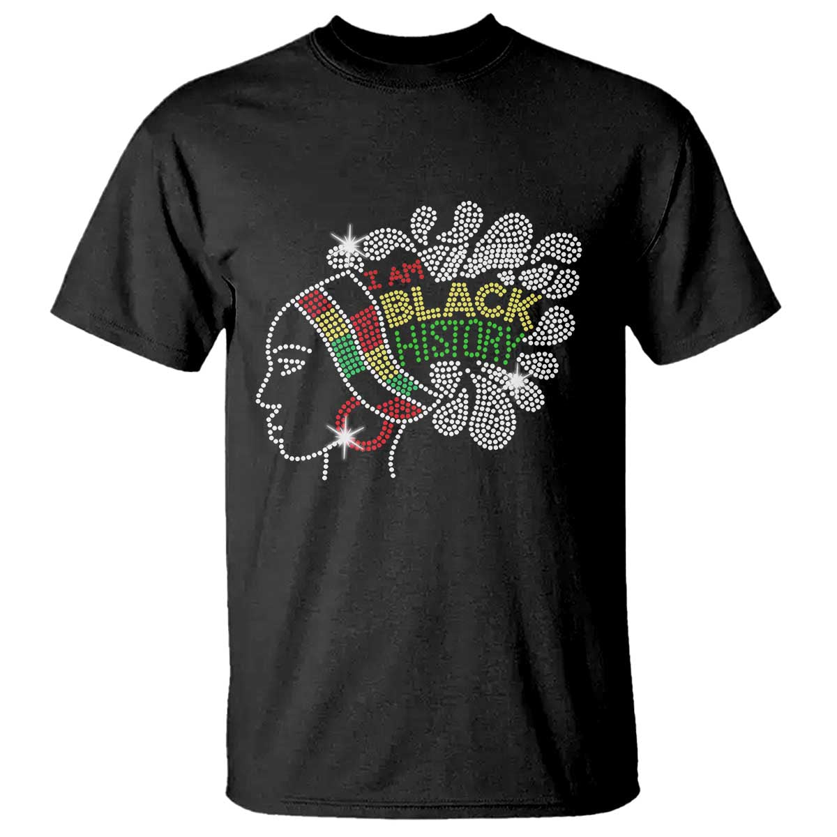 I Am Black History T Shirt Black Girl Sparkling