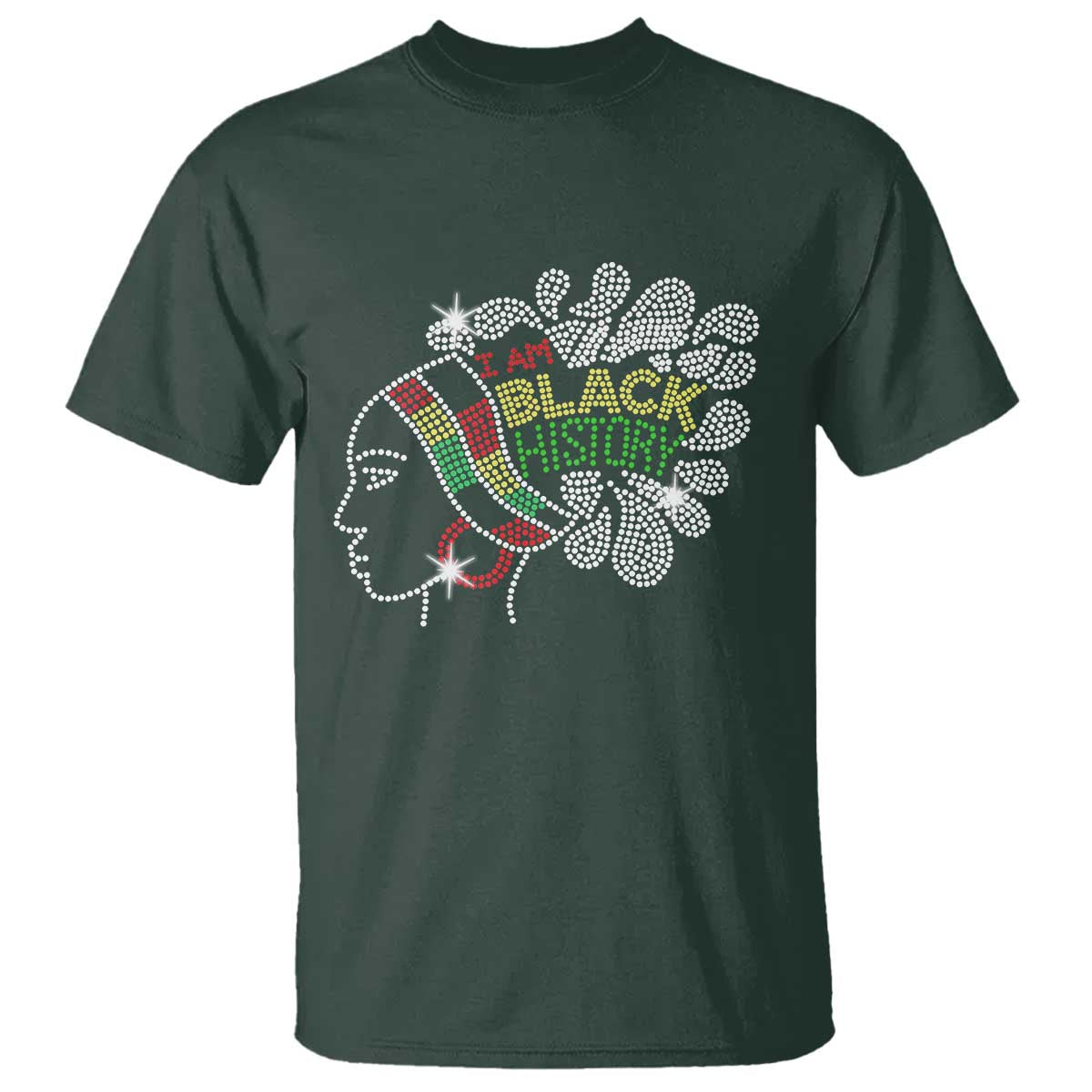I Am Black History T Shirt Black Girl Sparkling