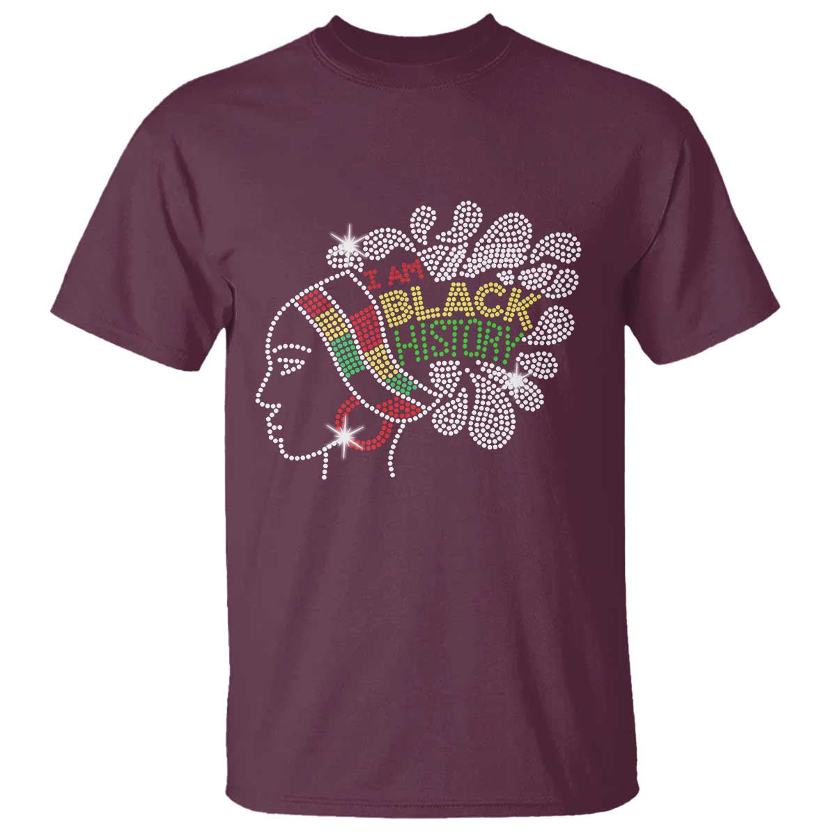 I Am Black History T Shirt Black Girl Sparkling