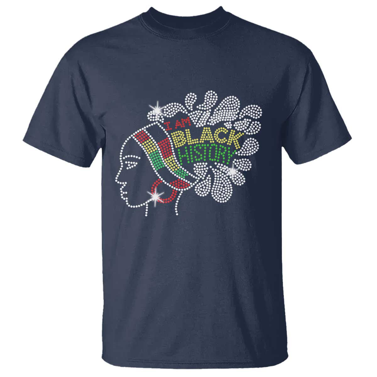 I Am Black History T Shirt Black Girl Sparkling