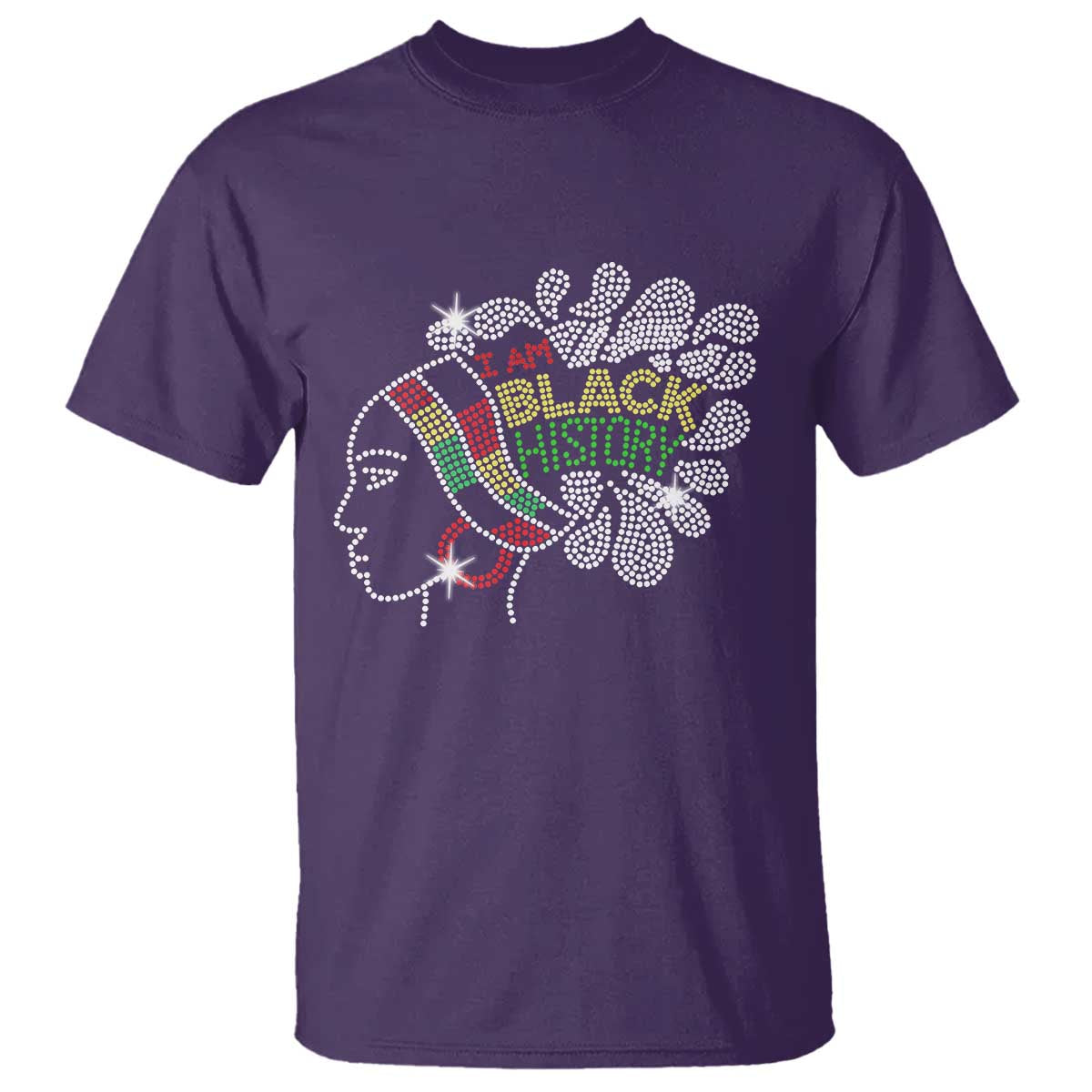 I Am Black History T Shirt Black Girl Sparkling