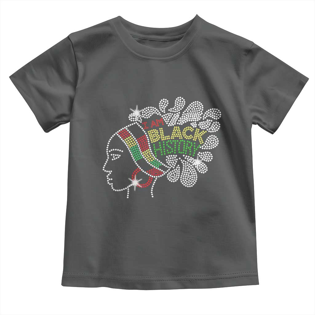 I Am Black History Toddler T Shirt Black Girl Sparkling