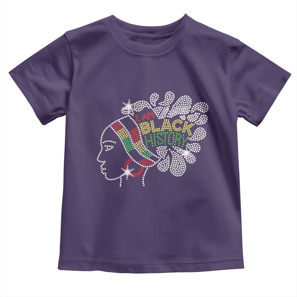 I Am Black History Toddler T Shirt Black Girl Sparkling