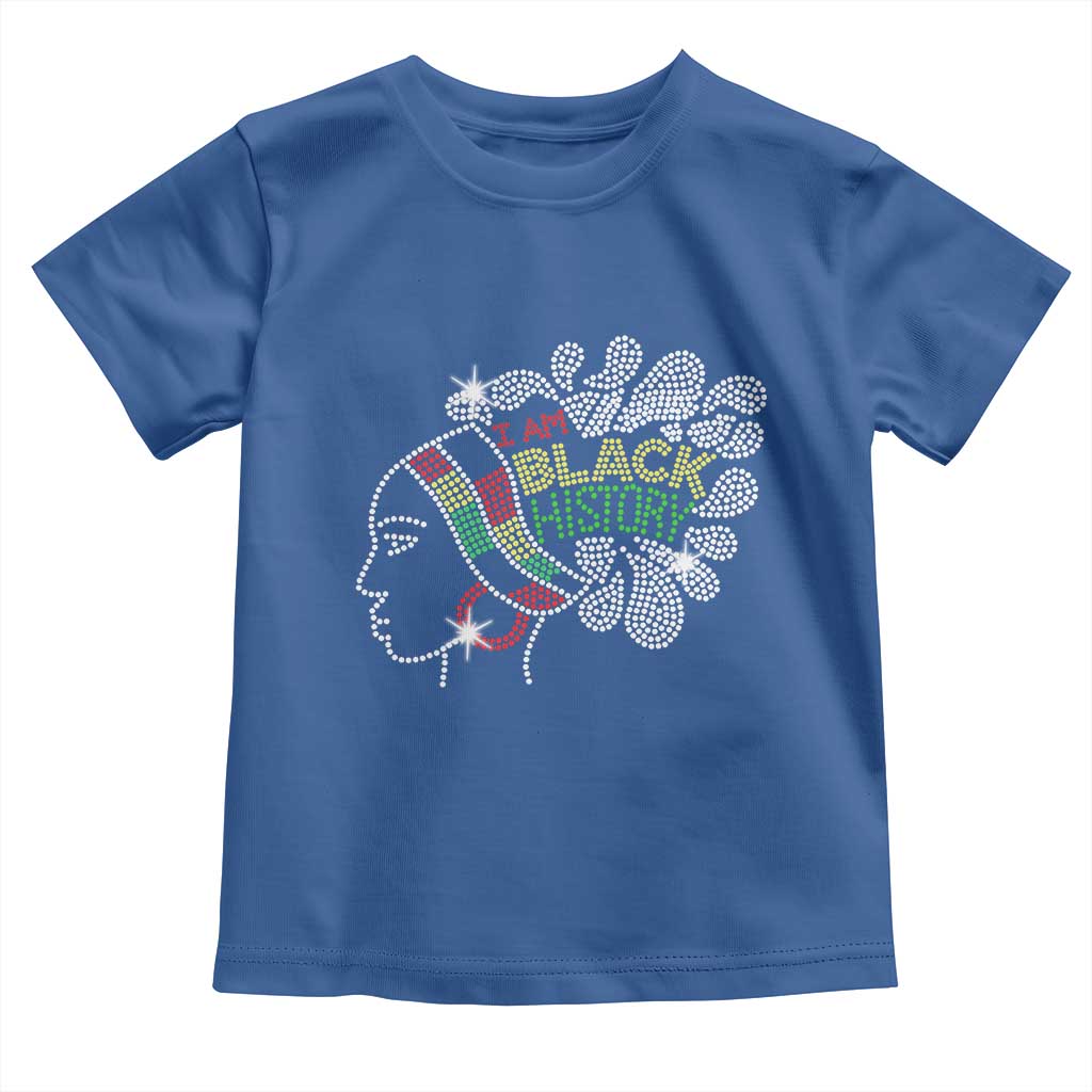 I Am Black History Toddler T Shirt Black Girl Sparkling