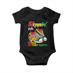 Stepping Into Black History Month Baby Onesie Proud Black Girls Sneakers