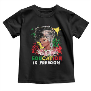 Education Is Freedom Baby Shirt Black Educated Girls African American