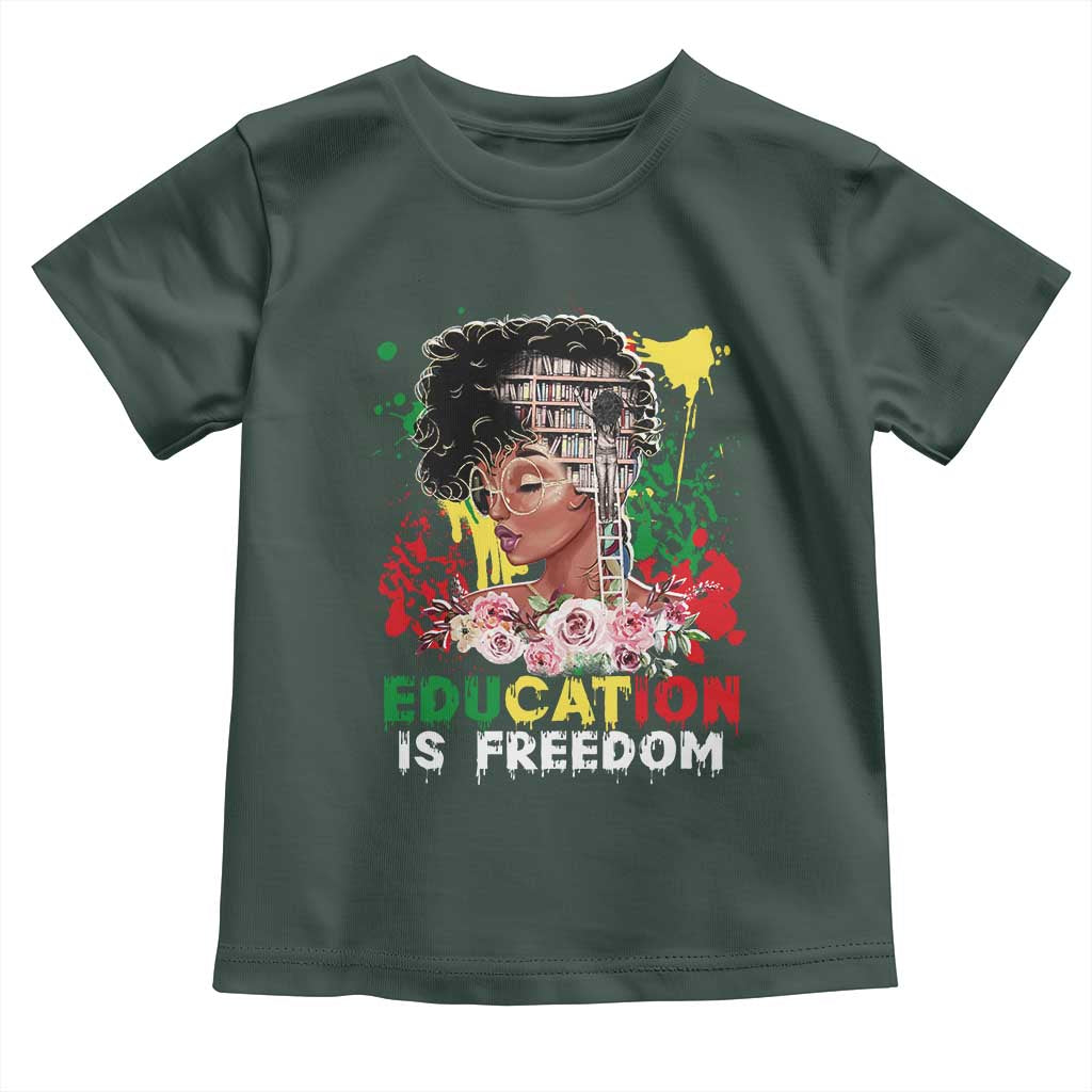 Education Is Freedom Baby Shirt Black Educated Girls African American