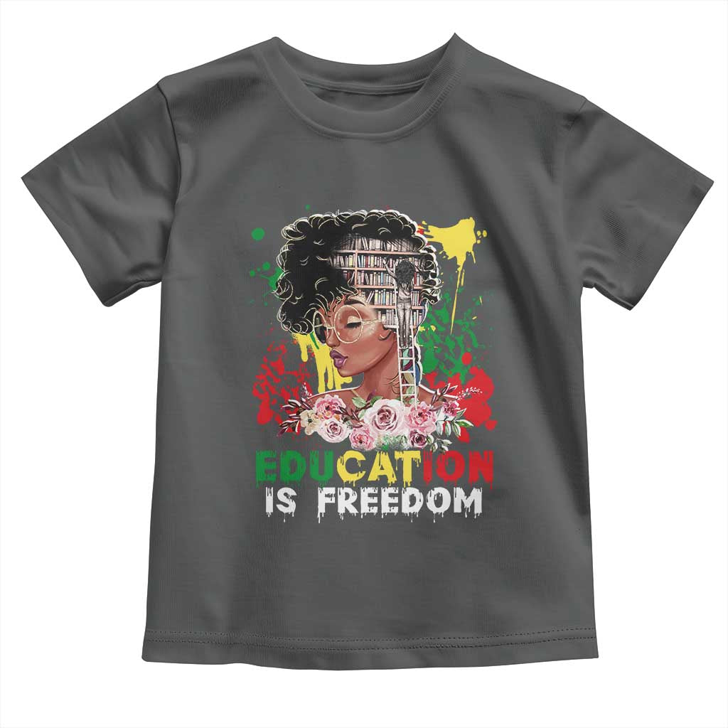 Education Is Freedom Baby Shirt Black Educated Girls African American