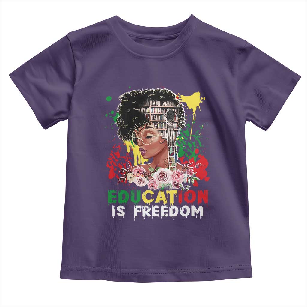 Education Is Freedom Baby Shirt Black Educated Girls African American