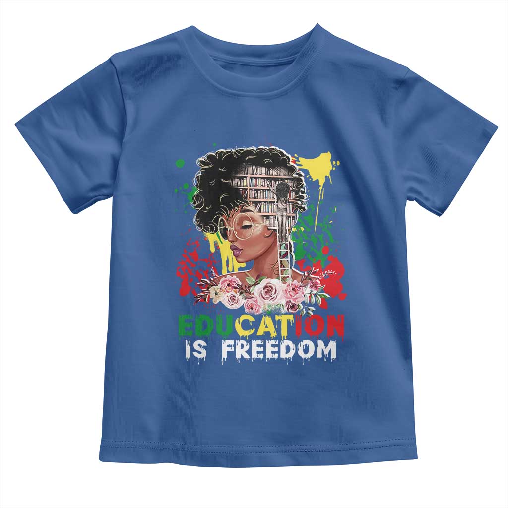 Education Is Freedom Baby Shirt Black Educated Girls African American