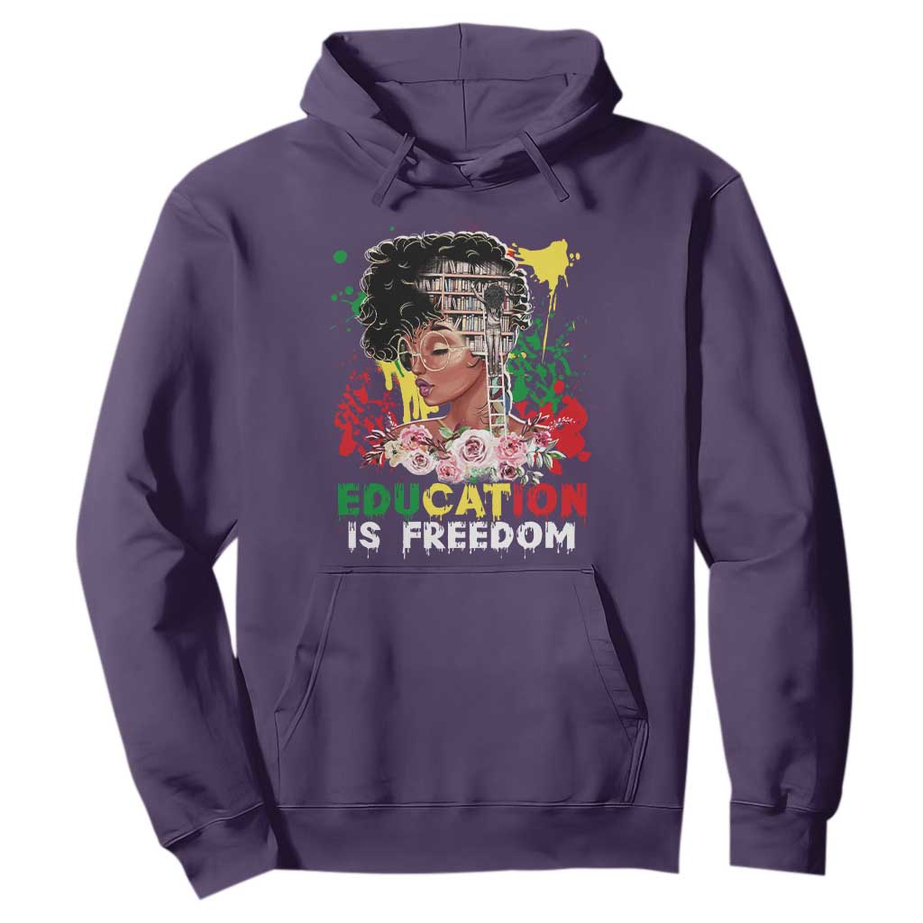 Education Is Freedom Hoodie Black Educated Girls African American