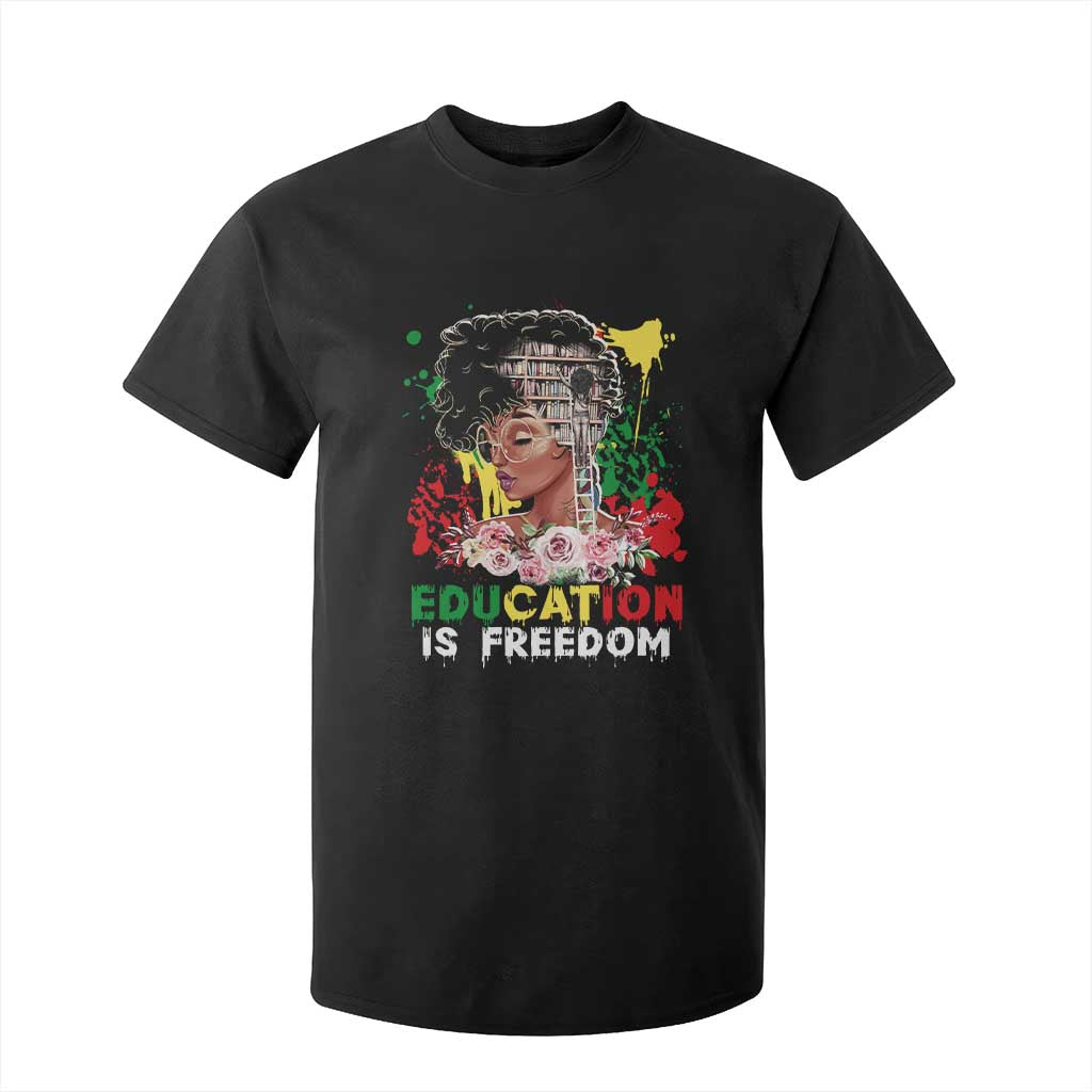 Education Is Freedom T Shirt For Kid Black Educated Girls African American