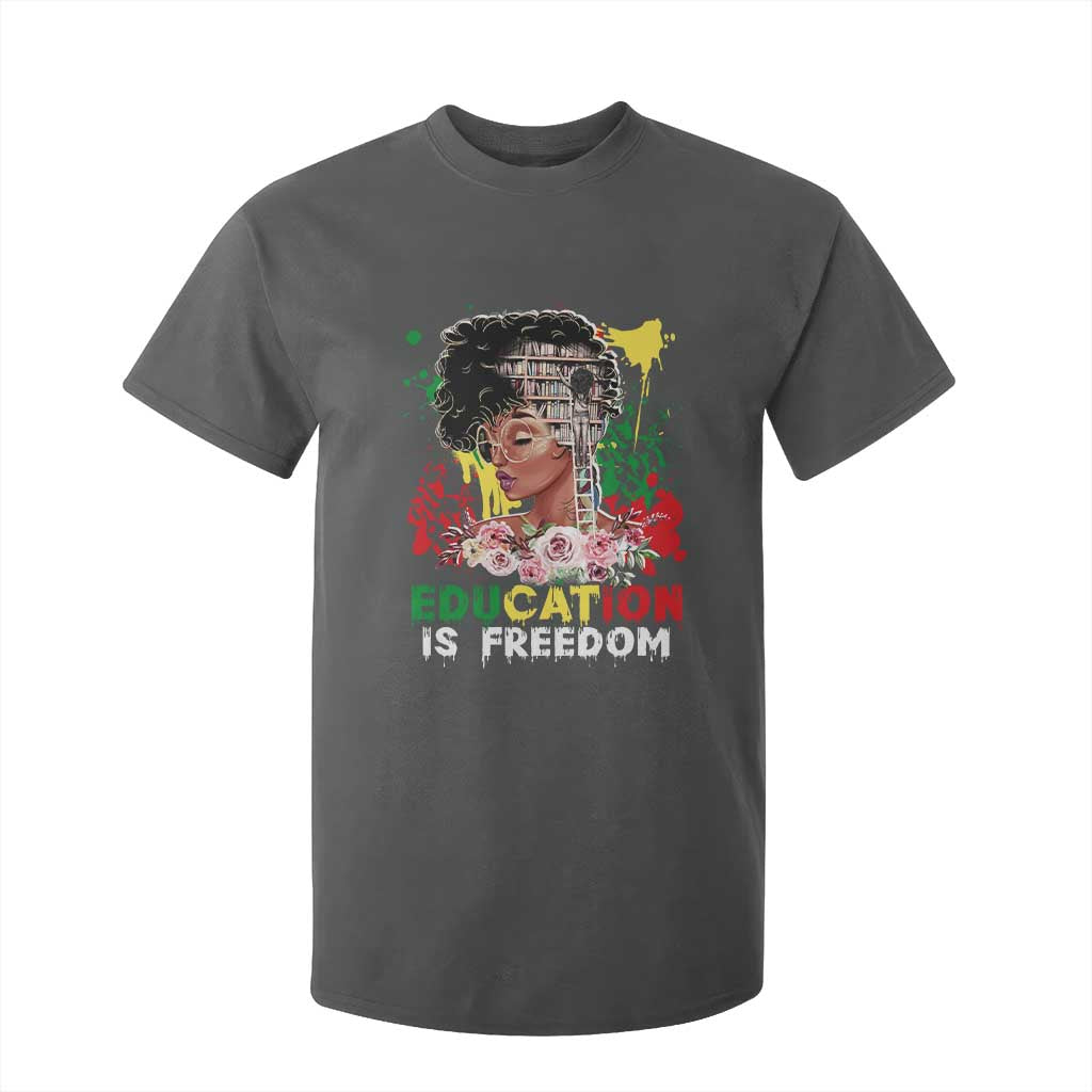 Education Is Freedom T Shirt For Kid Black Educated Girls African American