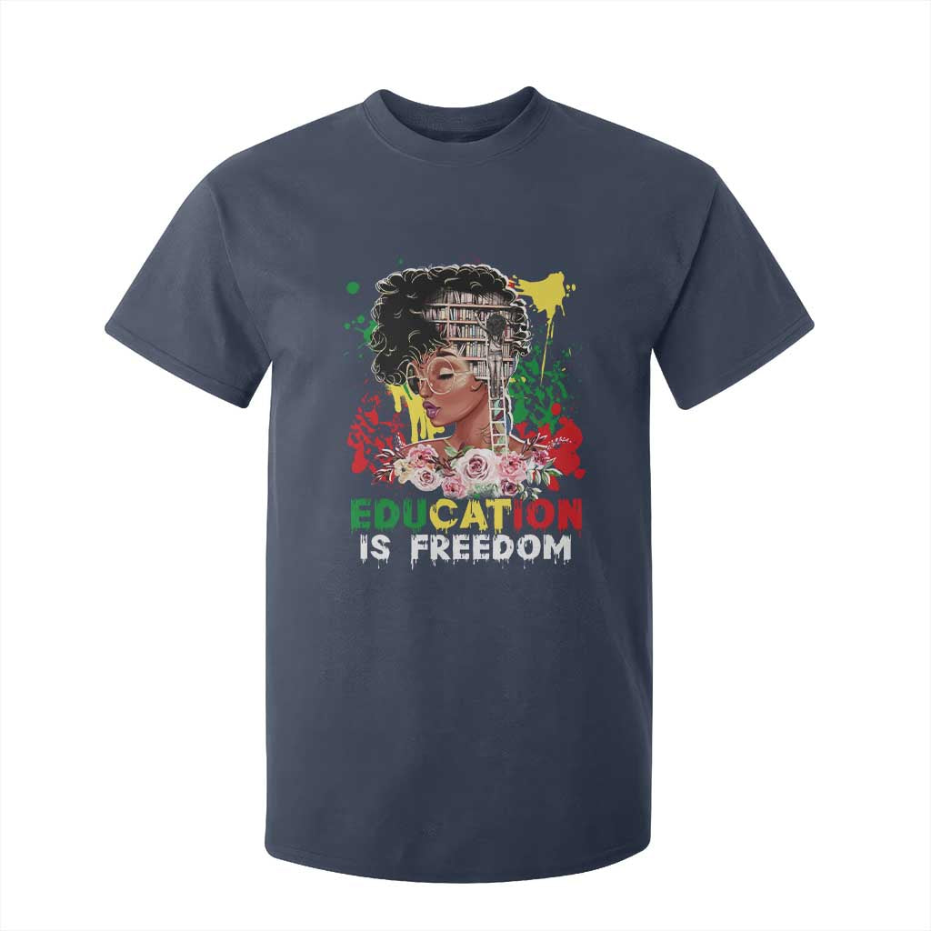 Education Is Freedom T Shirt For Kid Black Educated Girls African American