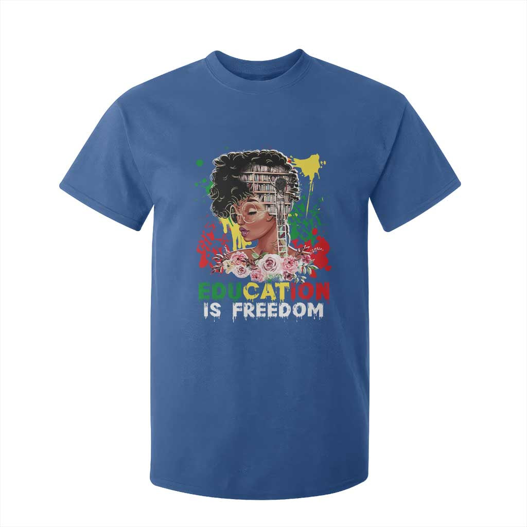 Education Is Freedom T Shirt For Kid Black Educated Girls African American