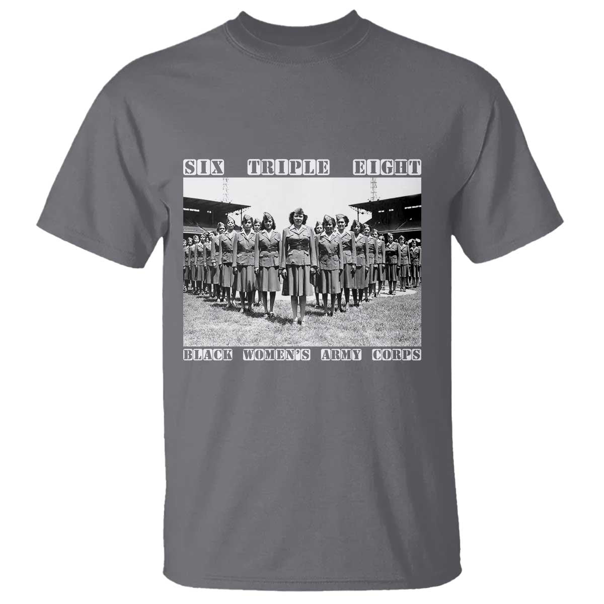 6888th Battalion 6 Triple 8 T Shirt Black Women's Army Corps