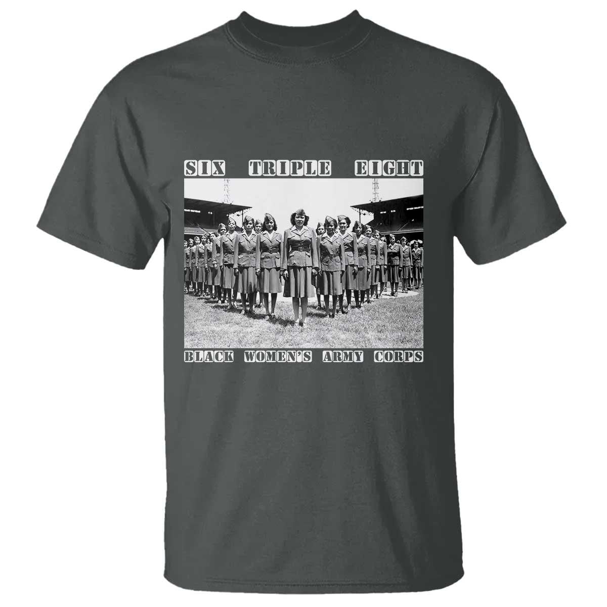 6888th Battalion 6 Triple 8 T Shirt Black Women's Army Corps