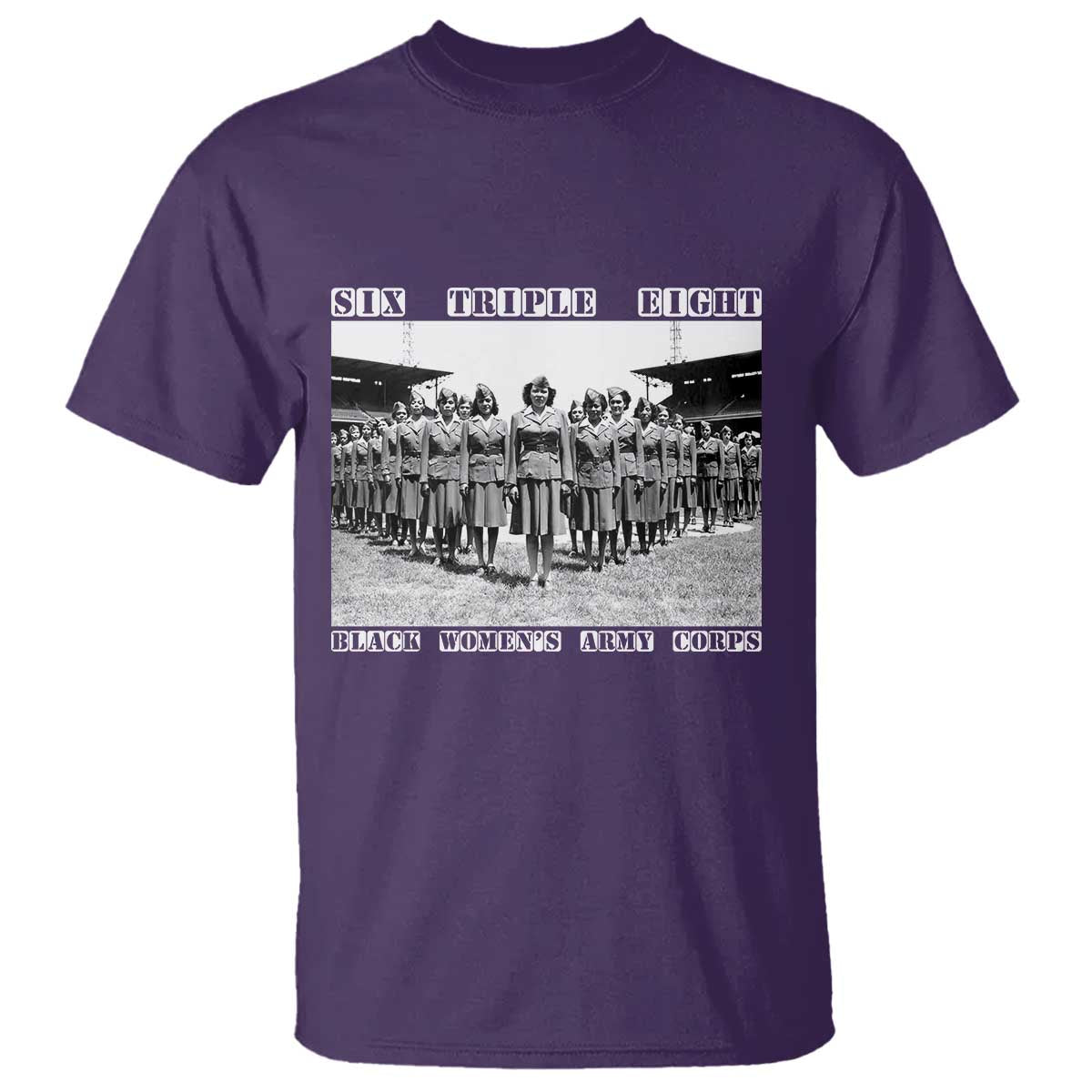 6888th Battalion 6 Triple 8 T Shirt Black Women's Army Corps