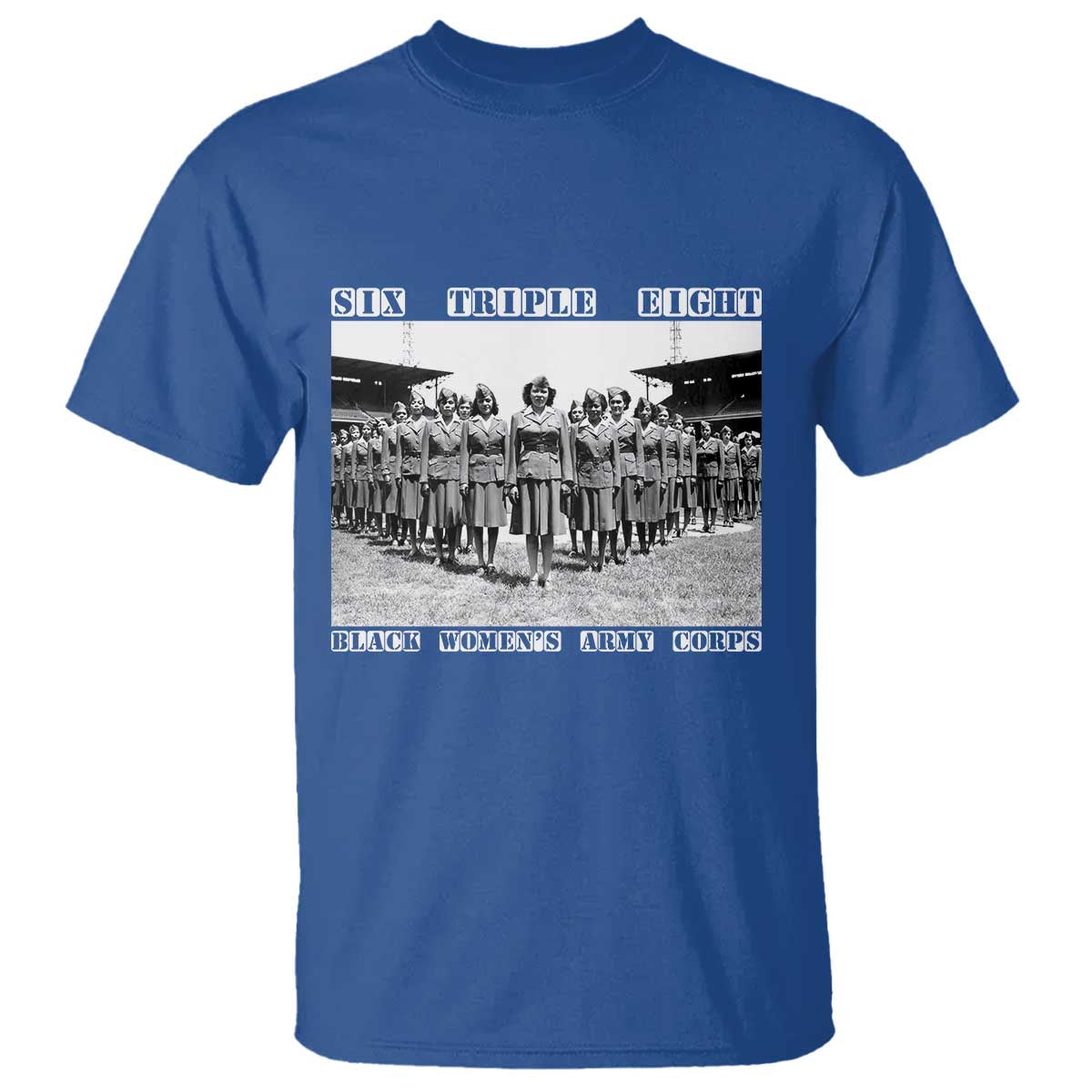 6888th Battalion 6 Triple 8 T Shirt Black Women's Army Corps