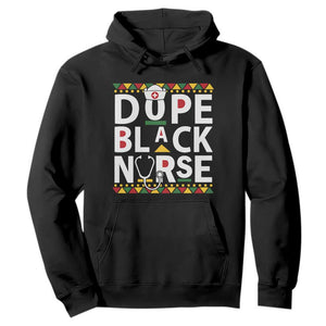 Dope Black Nurse Hoodie Proud Afro Melanin RN