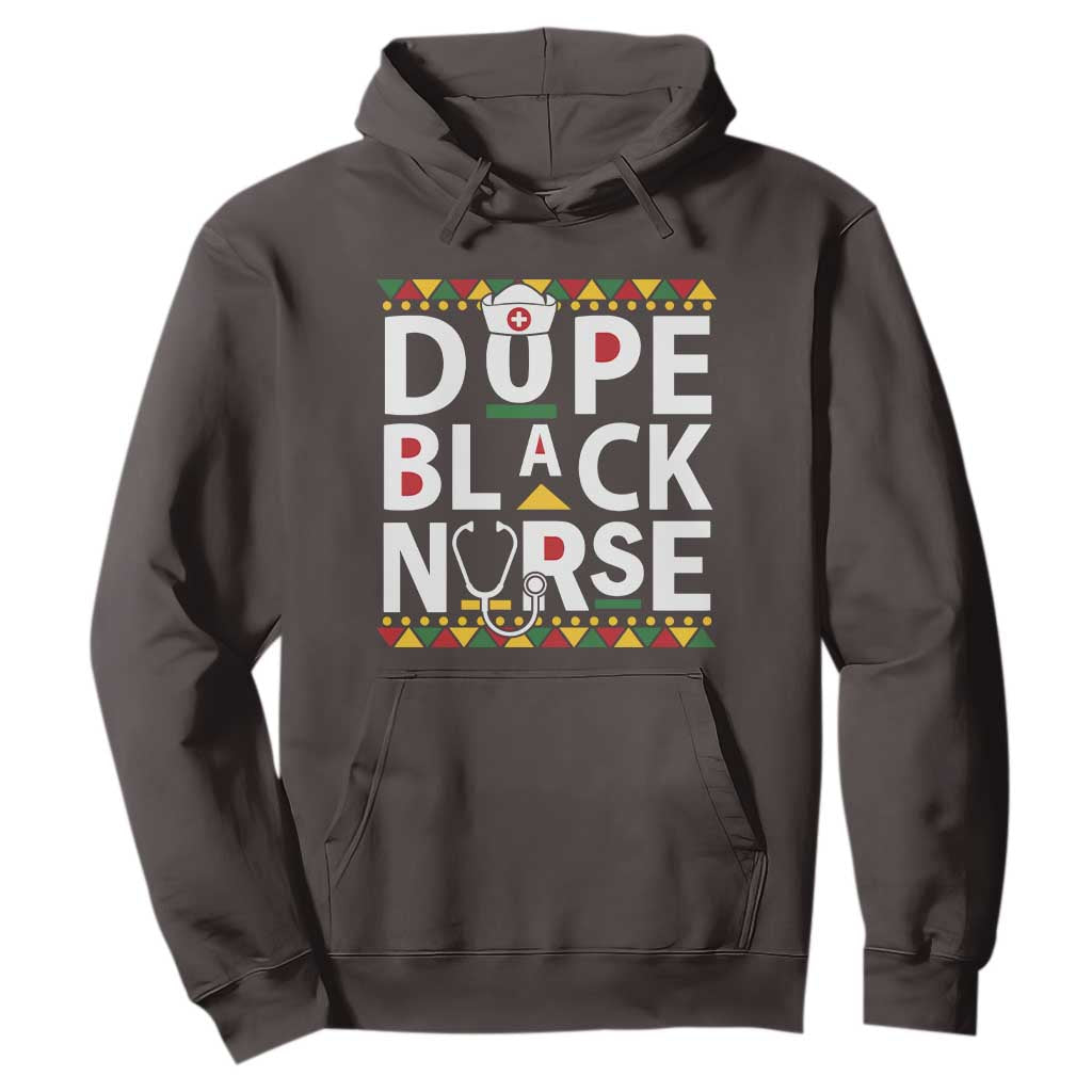 Dope Black Nurse Hoodie Proud Afro Melanin RN