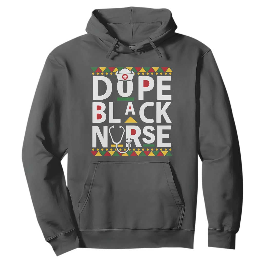 Dope Black Nurse Hoodie Proud Afro Melanin RN