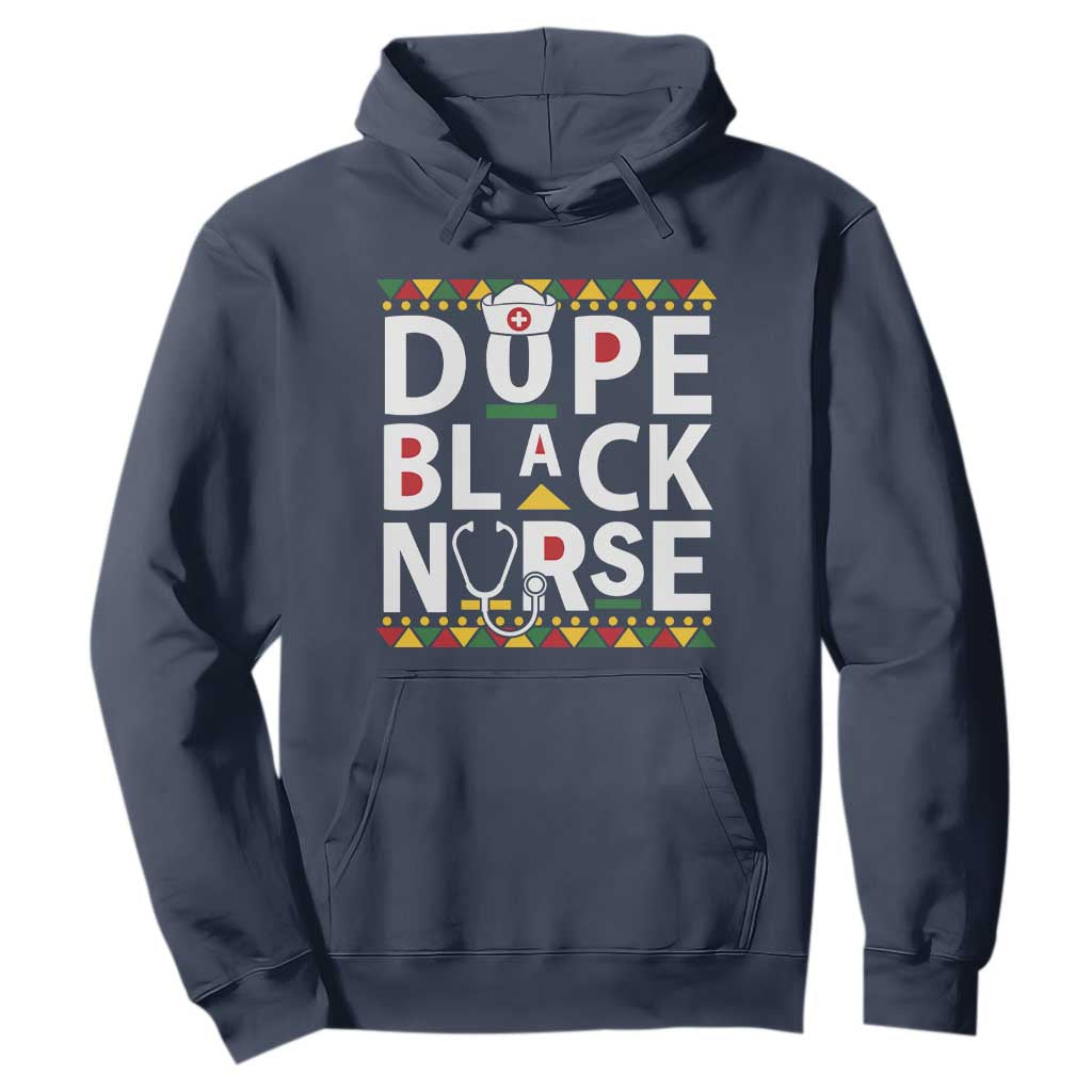 Dope Black Nurse Hoodie Proud Afro Melanin RN