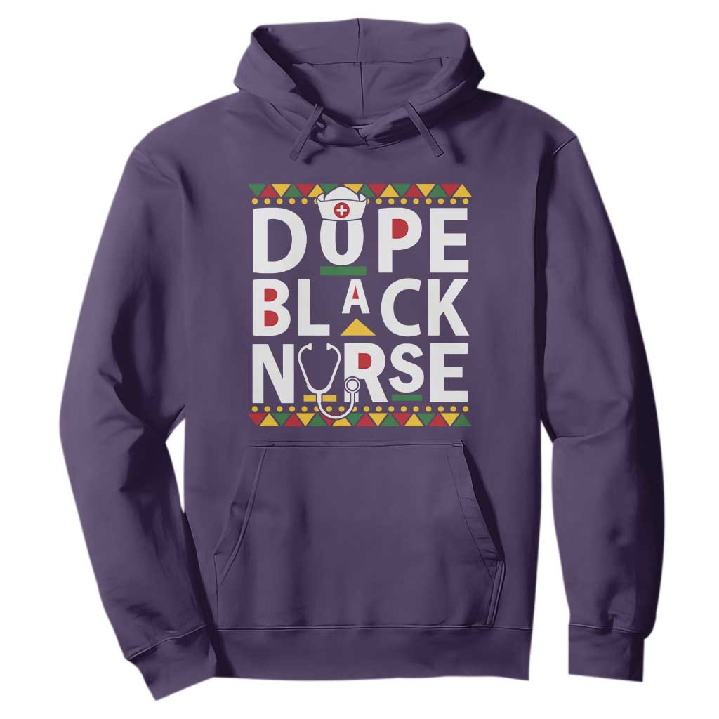 Dope Black Nurse Hoodie Proud Afro Melanin RN